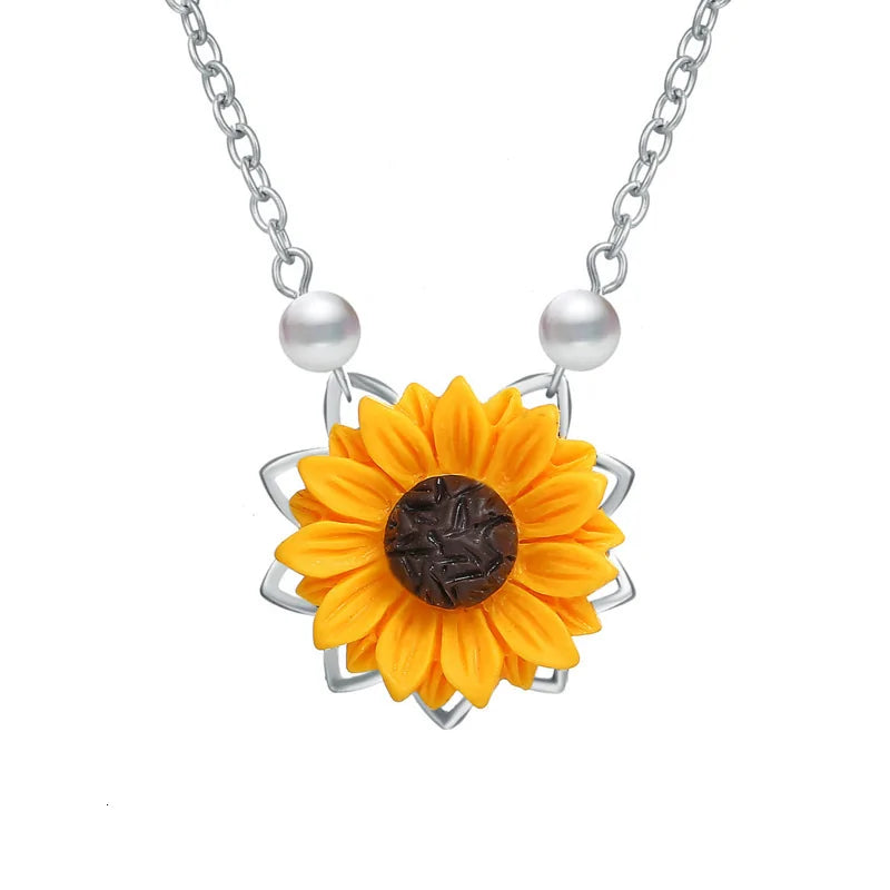 Sunflower - You Are My Sunshine Necklace