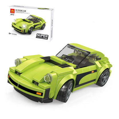 Super Car Small Particles Assembled Boy Sports Car Building Block Stall Decoration Toy