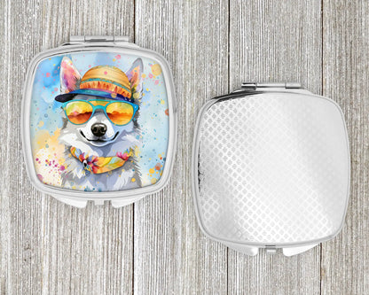 Alaskan Klee Kai Hippie Dawg Compact Mirror