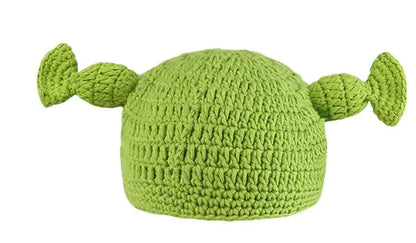 Green Cartoon Funny Knitting Hat