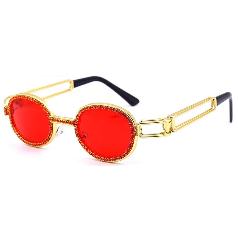 Diamond-Studded Steampunk Sunglasses