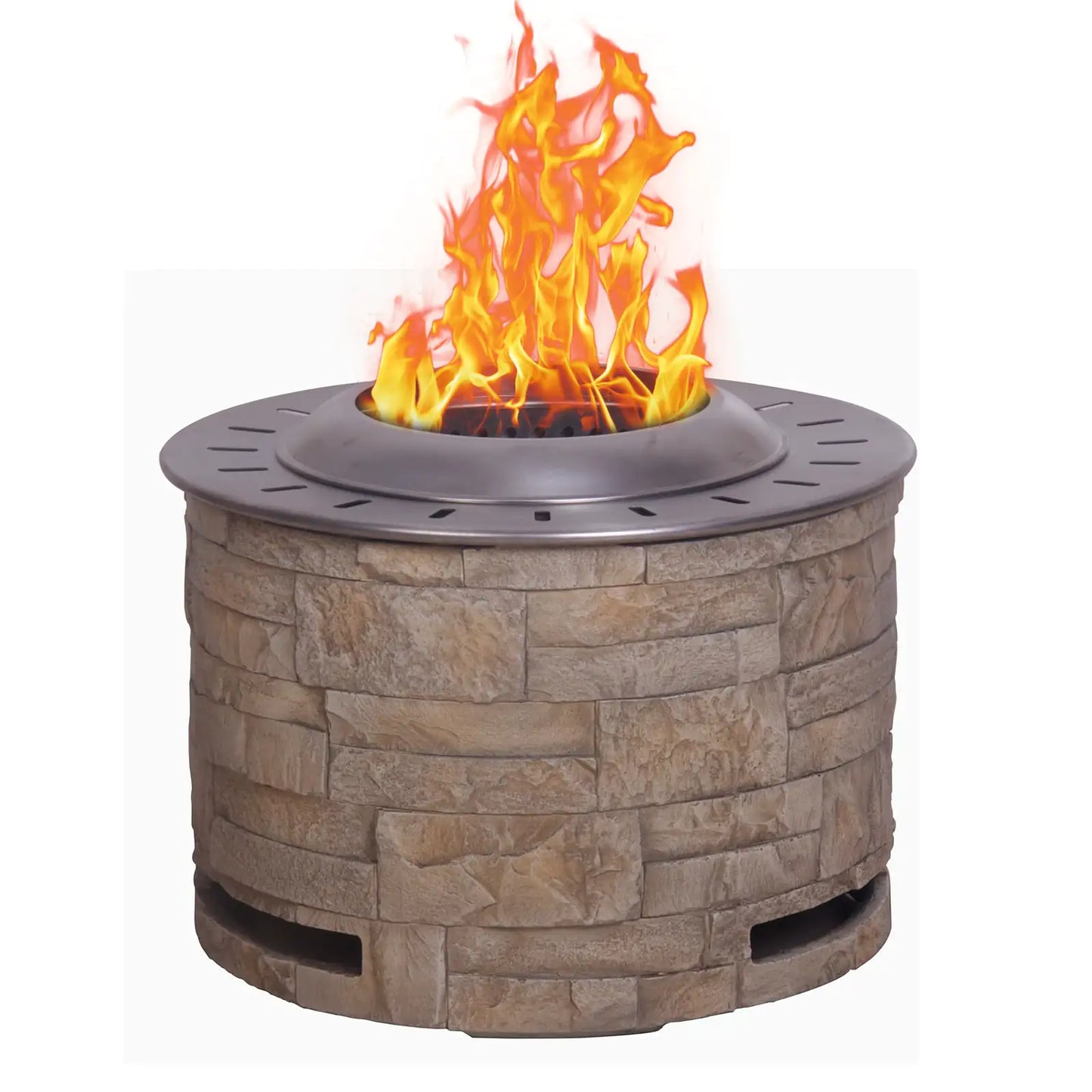 Stackstone Look Smokeless Firepit With Wood Pellet Twig Wood As The Fuel