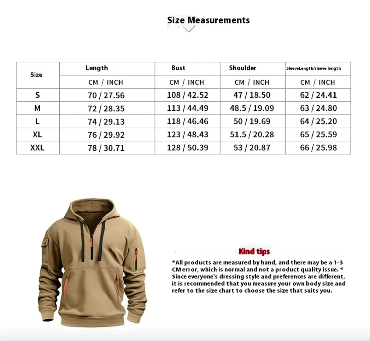 Men's Multi-Pocket Hoodie