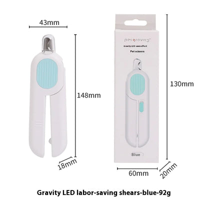 Professional Pet Nail Clippers with LED Light