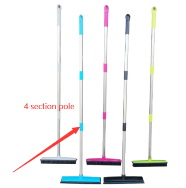 TriPole Dust & Carpet Scraper Broom