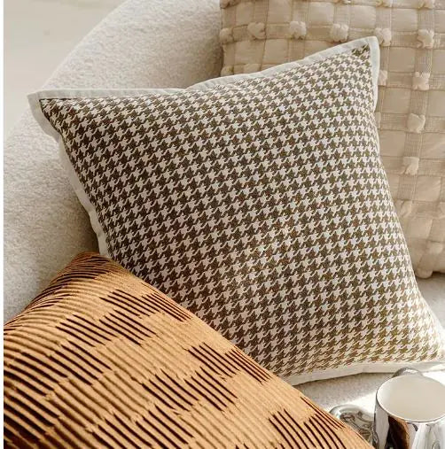 Brown Vintage Throw Pillow