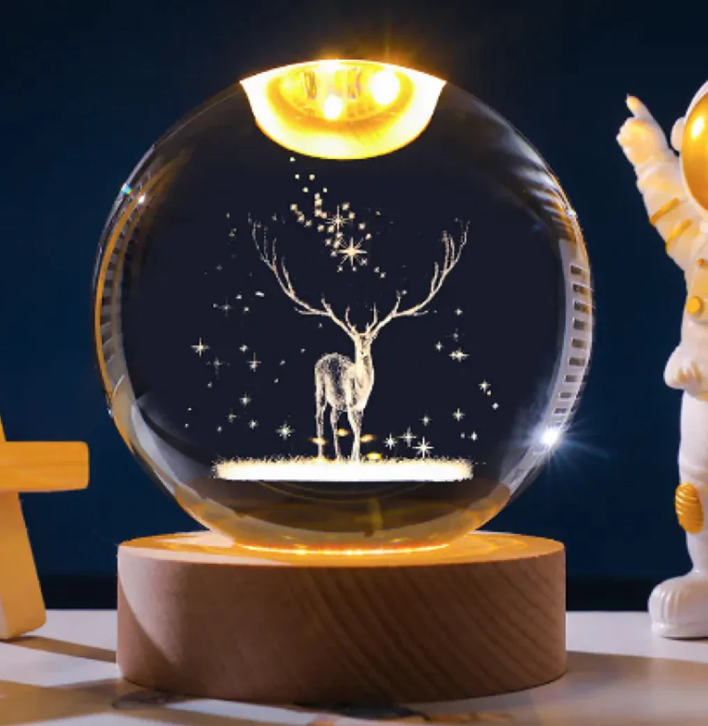 3D Constellation Crystal Night Light