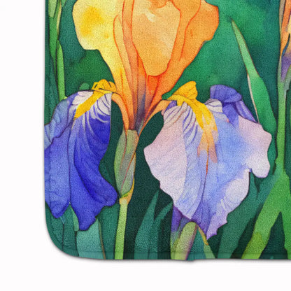 Tennessee Iris in Watercolor Memory Foam Kitchen Mat