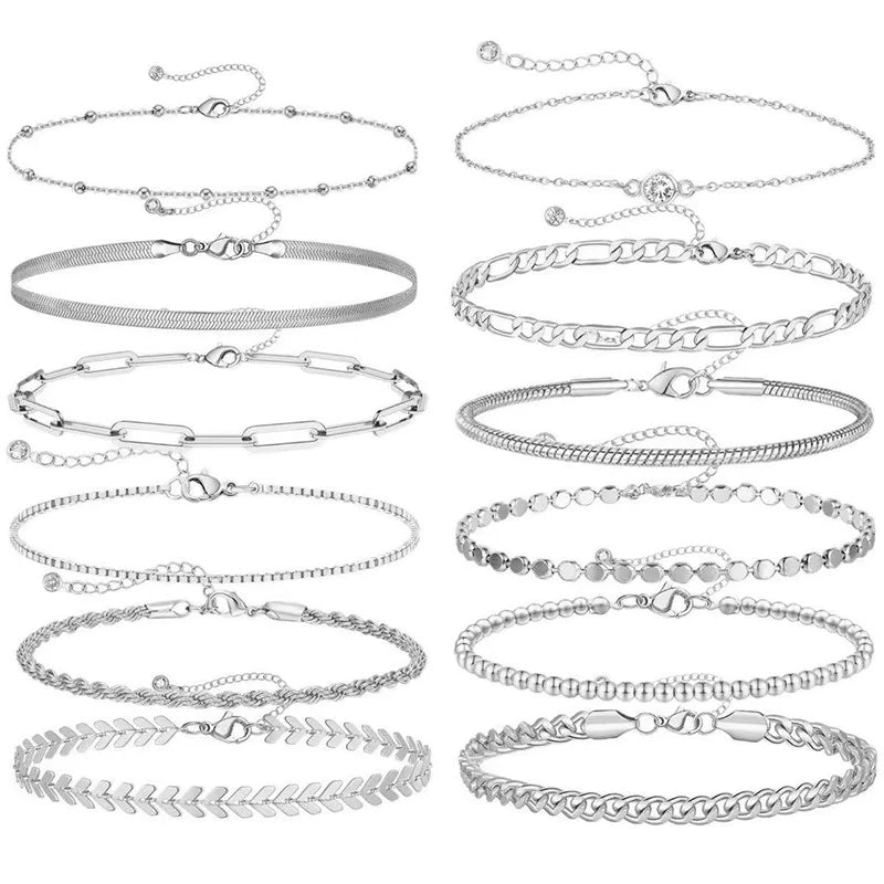 14K Gold Plated Paperclip Chain Bracelet – 925 Sterling Silver