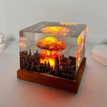 Explosion Mushroom Cloud Night Lamp Ornaments