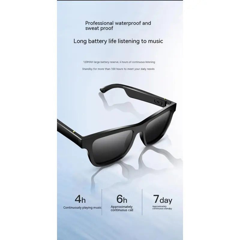 Smart Glasses Black Technology Headset Bluetooth Sunglasses