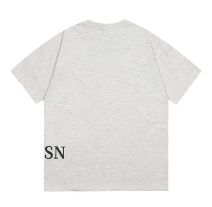 High Street Fashion Brand Printed Letters Men's Short Sleeve