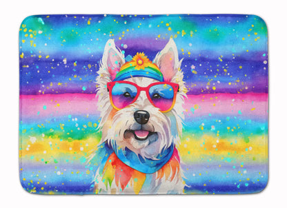 Westie Hippie Dawg Memory Foam Kitchen Mat