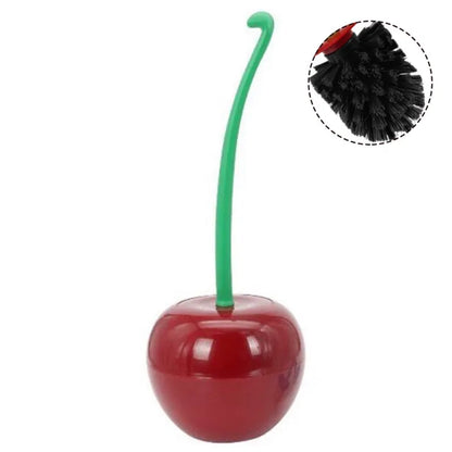 Cherry Shape Plastic Toilet Brush Set