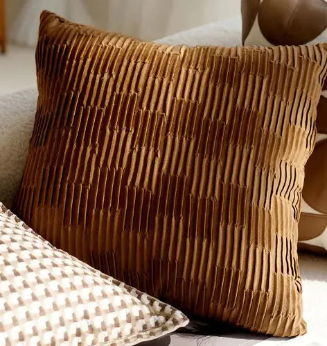 Brown Vintage Throw Pillow