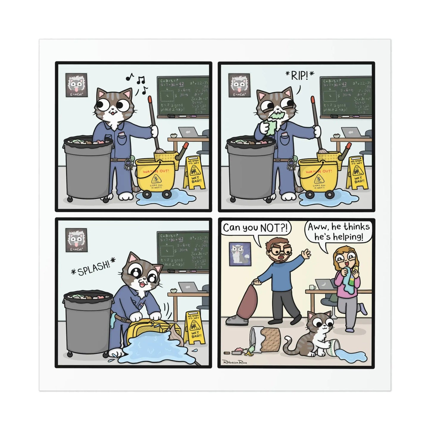 Catstodian Comic Print