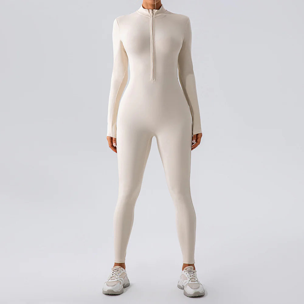 Fleece-Lined Yoga Jumpsuit