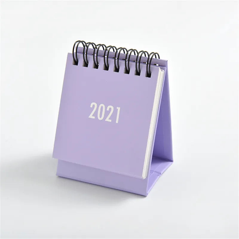 Solid Color Small Desk Calendar