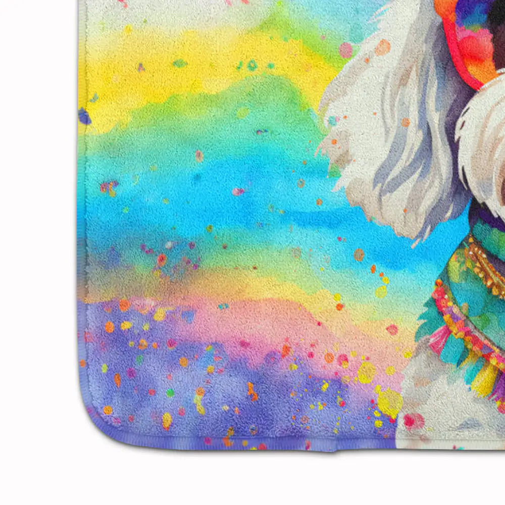 Bichon Frise Hippie Dawg Memory Foam Kitchen Mat