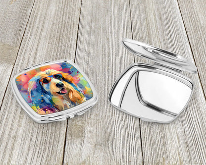 Afghan Hound Hippie Dawg Compact Mirror