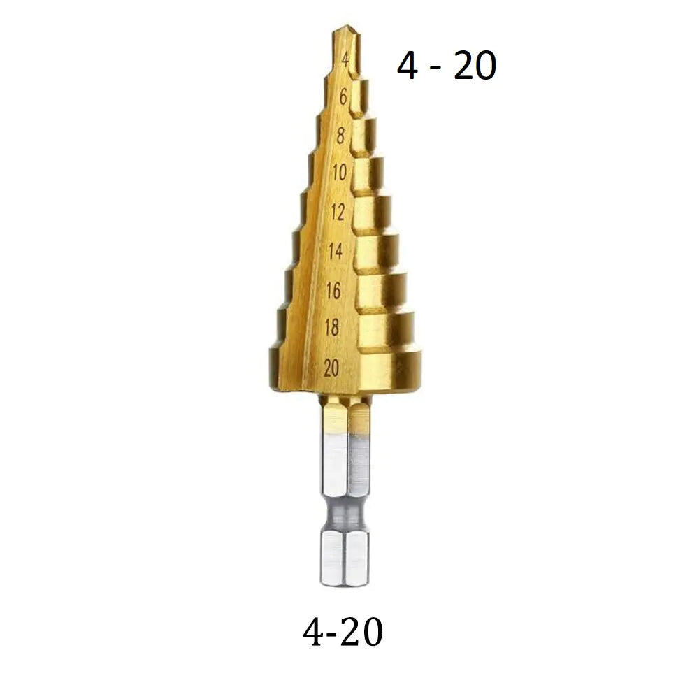 Stahl-Titanium Stufenbohrer