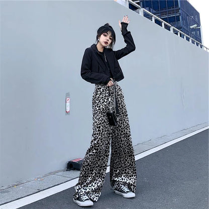 High-Waisted Loose Fit Wide-Leg Pants