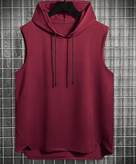 Men's Hong Kong Style Casual Hoodie Vest