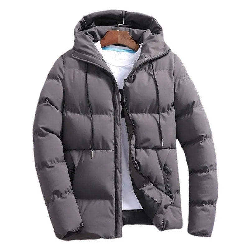 Men's Pure Cotton Hooded Padded Jacket