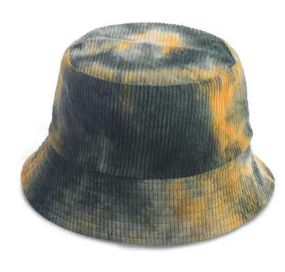 Corduroy Tie-Dye Fisherman Hat