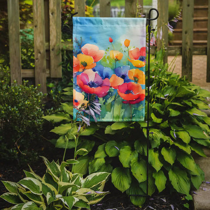 Anemones in Watercolor Garden Flag