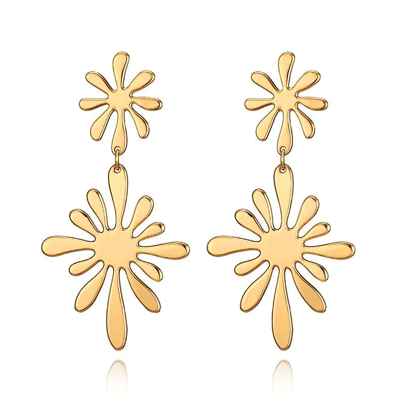 Double Flower Earrings