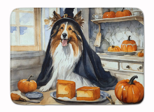 Sheltie Fall Kitchen Pumpkins Memory Foam Kitchen Mat