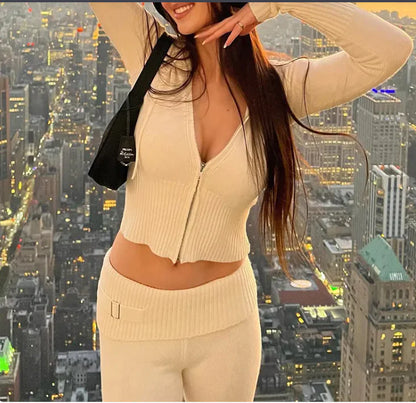 Women's Leisure Hoodie Suit