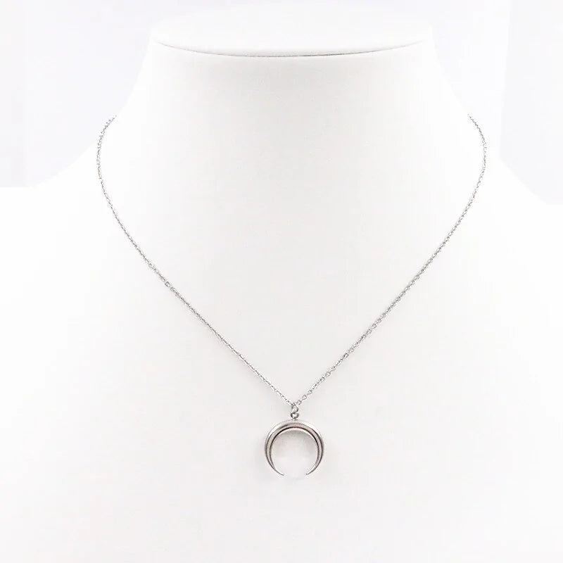 Moon Necklace Stainless Steel