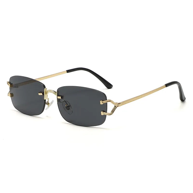 New Rimless Diamond Cut Sunglasses