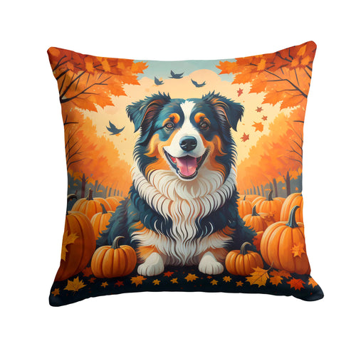 Australian Shepherd Terrier Fall Throw Pillow