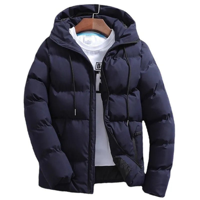 Men's Pure Cotton Hooded Padded Jacket