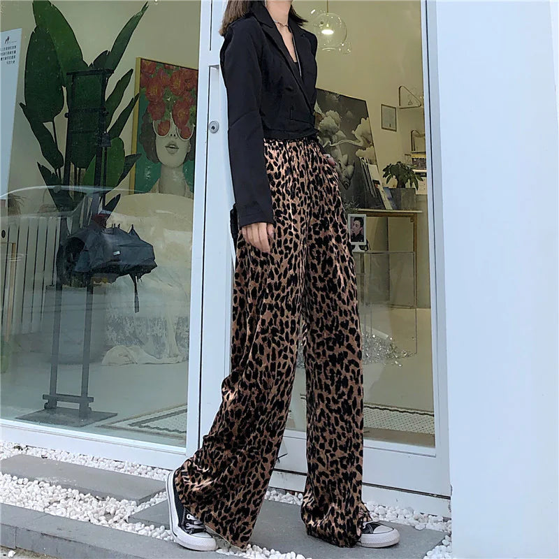 High-Waisted Loose Fit Wide-Leg Pants