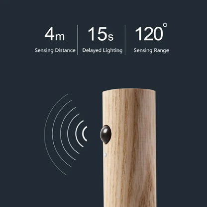 Magnetic Wood Wireless Night Light