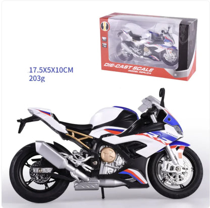 Alloy Sports Motorcycle Toy – Kids' Simulation Model