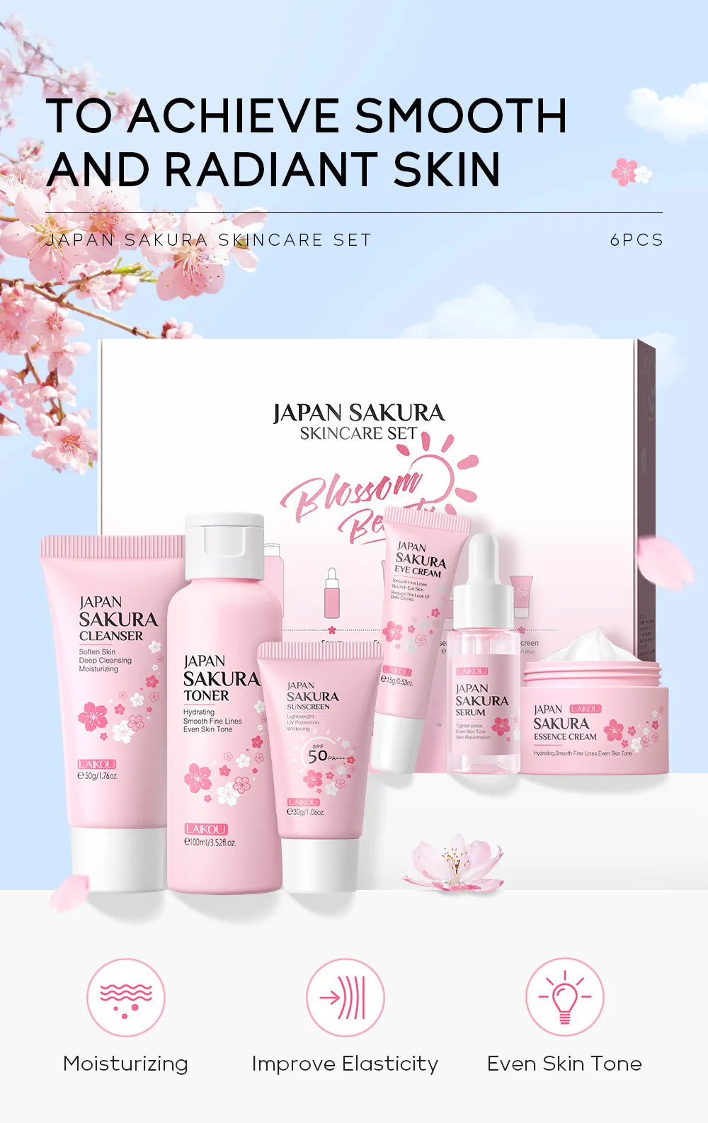 Japan Sakura Skin Care Set