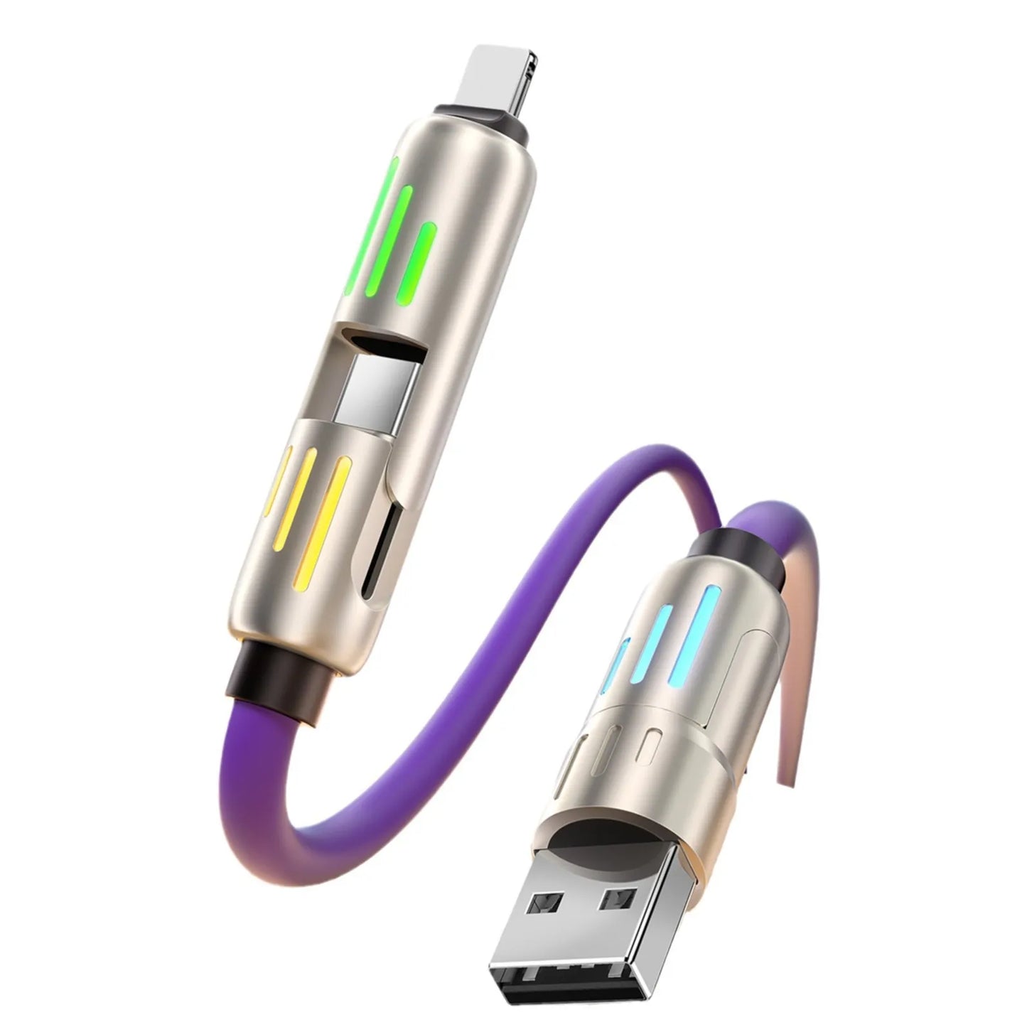 Car Multifunction 240W Four-in-one Data Cable