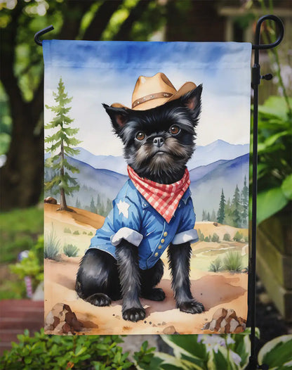 Affenpinscher Cowboy Welcome Garden Flag