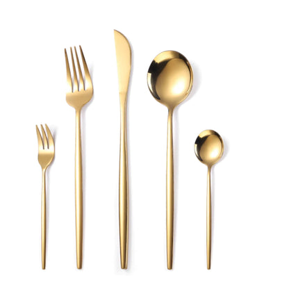 Slim Flatware -Place Set of 5