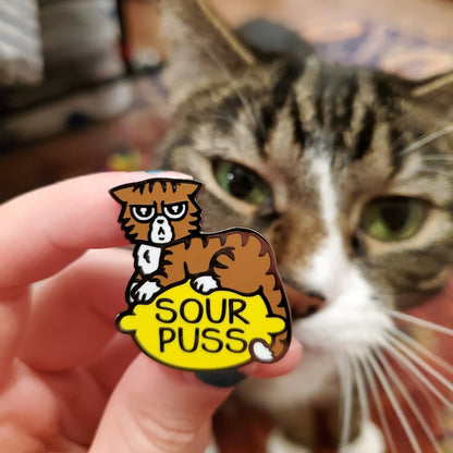 Sourpuss Pin