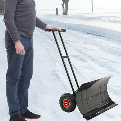 Snow Removal Shovel - Heavy Duty Snow Removal Shovel - Efficient Snow Removal Tool - Ergonomic Design, Powder-coated Steel For Long-lasting Performance