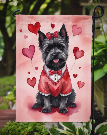 Cairn Terrier My Valentine Garden Flag