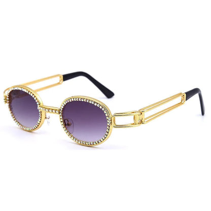 Diamond-Studded Steampunk Sunglasses