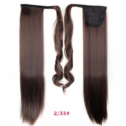 Synthetic Long Straight Wrap Around Hair Extension