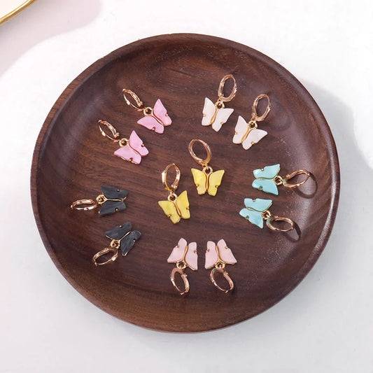 New Fashion Small Butterfly Drop Earrings For Women